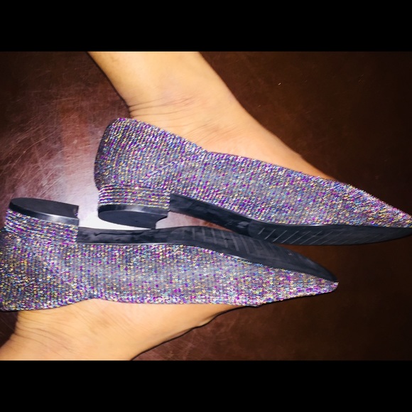ZARA shimmery,colorful sparkly flats(39) - Picture 9 of 14